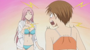Kuroko no Basket - Riko's Conscious about her cup size (Episode 14)