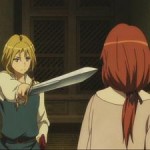 anime, maoyuu maou yuusha, onna kishi, female knight, maou, demon king